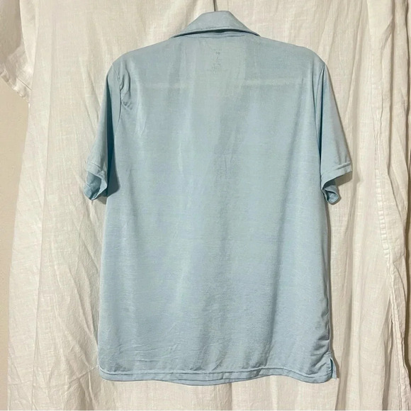 Men’s Coastal Swell UPF+50 Sun Protection Polo Shirt Beach Wear Fun in t… - Picture 2 of 7